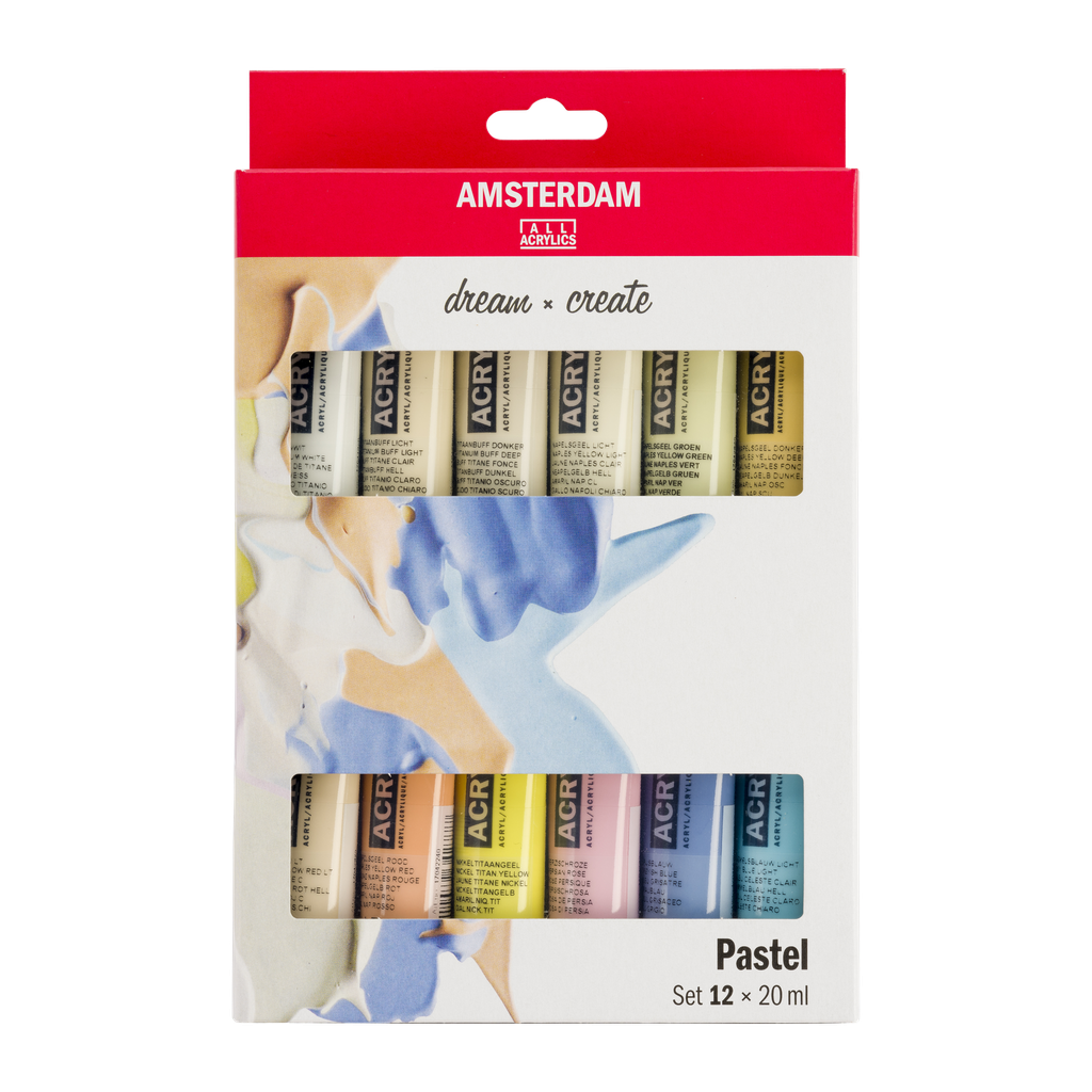 Talens Amsterdam Standard Series Acryl Pastellfarben Set 12 x 20 ml
