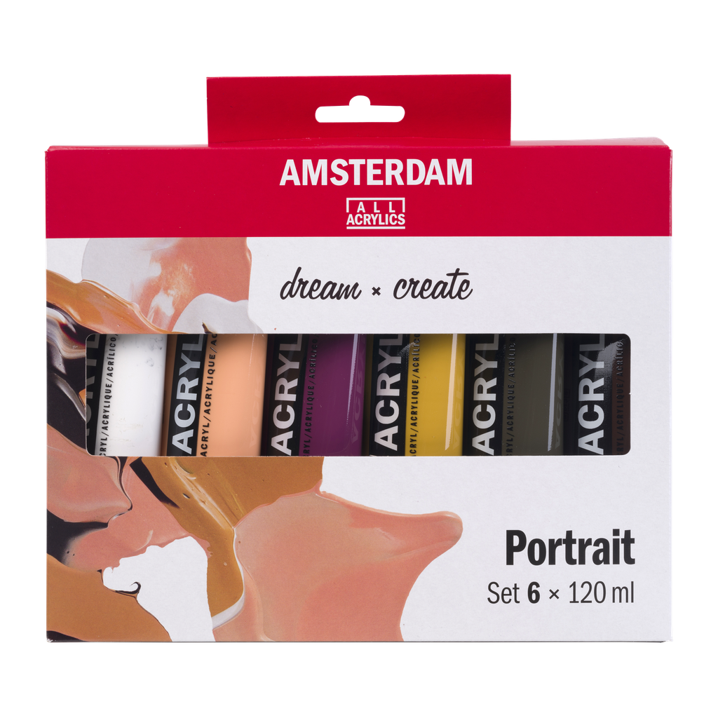 Amsterdam Standard Series Acryl Portraitfarben Set 6 x 120 ml
