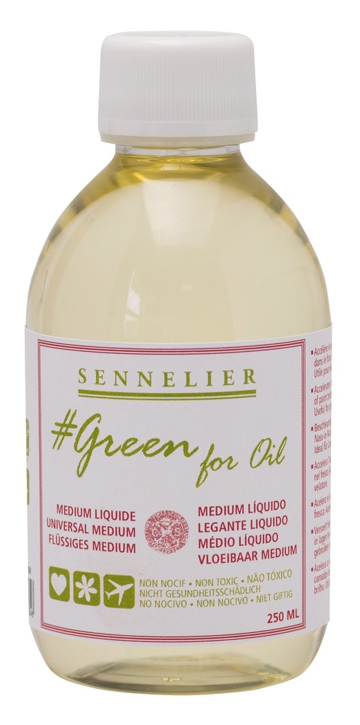 Sennelier Flüssiges Malmittel  250ml - # GREEN FOR OIL