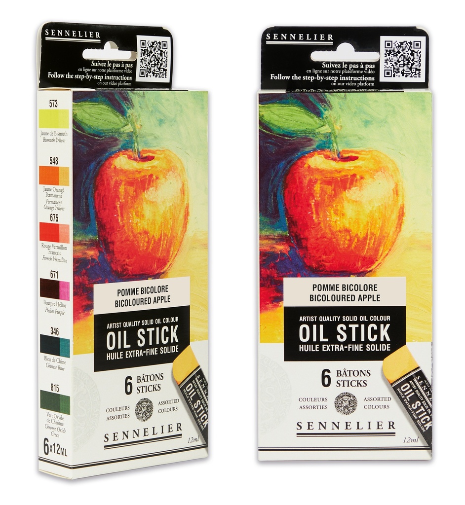 Sennelier Set von 6 Mini Ölsticks Stillleben