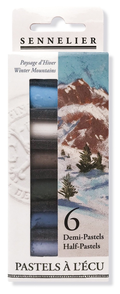 Sennelier Etui mit 6 ½ Softpastellen ECU - Winterberge