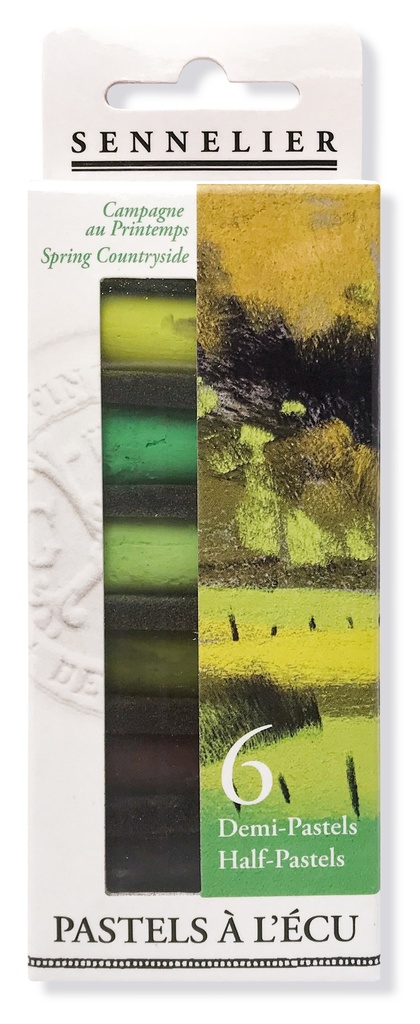 Sennelier Etui mit 6 ½ Softpastellen ECU - Frühlingslandschaft