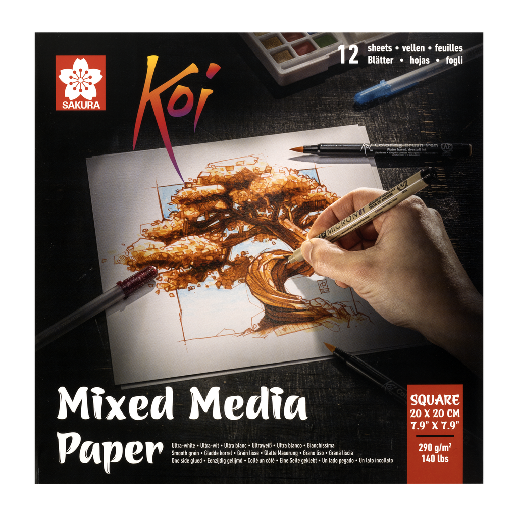 Koi Mixed Media Block