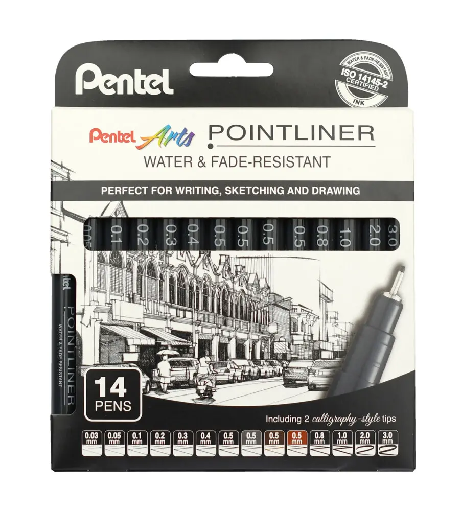 Pentel Set Fineliner 14 Stück 