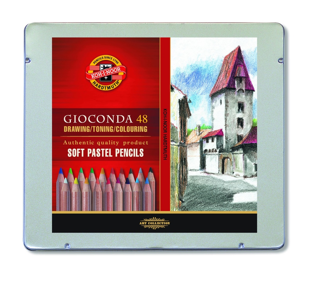 Pastellkreidestifte - Softpastell Set im Metalletui