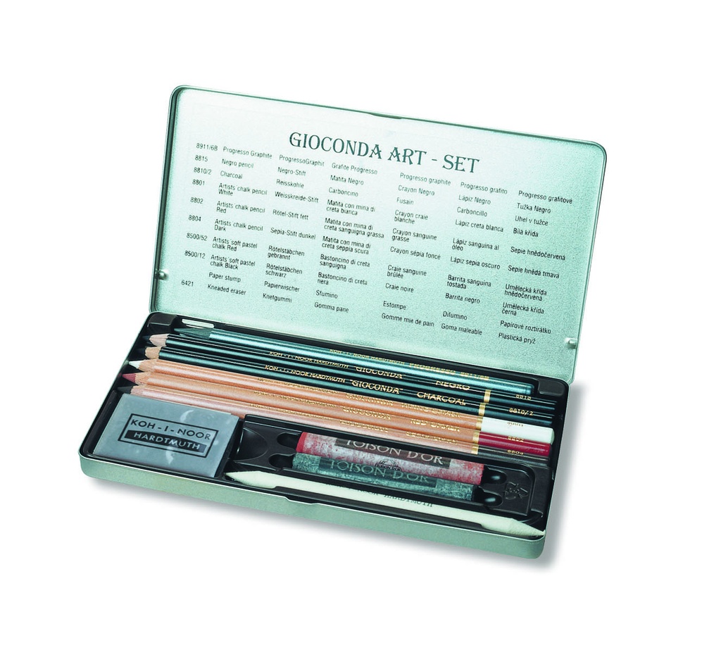 Künstler- Set  "Gioconda Art - Set "  im Metalletui