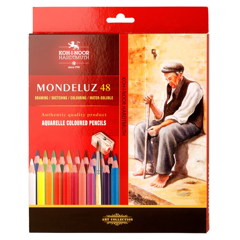 Aquarell- Künstlerfarbstifte   + Anspitzer und Pinsel