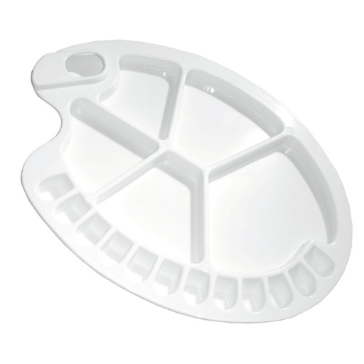 Mischpalette Kunststoff- Palette ,  Oval  mit Griffloch