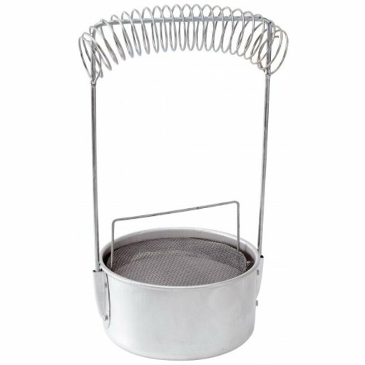Pinselwascher-  Aluminium mit Behälter inklusive Abtropfsieb