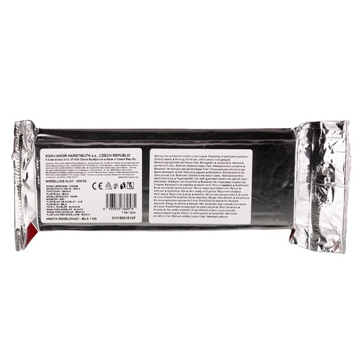 Modelliermasse- Schul- Modelliermasse  1000 g / 8 x 125 g  weiß 