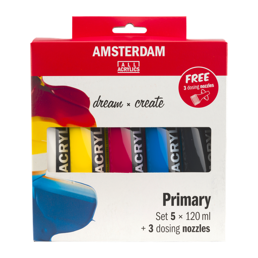 Talens Amsterdam Acrylfarbe Set + Dos. Spitzen Cardboard