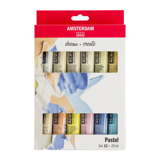 Talens Amsterdam Standard Series Acryl Pastellfarben Set 12 x 20 ml