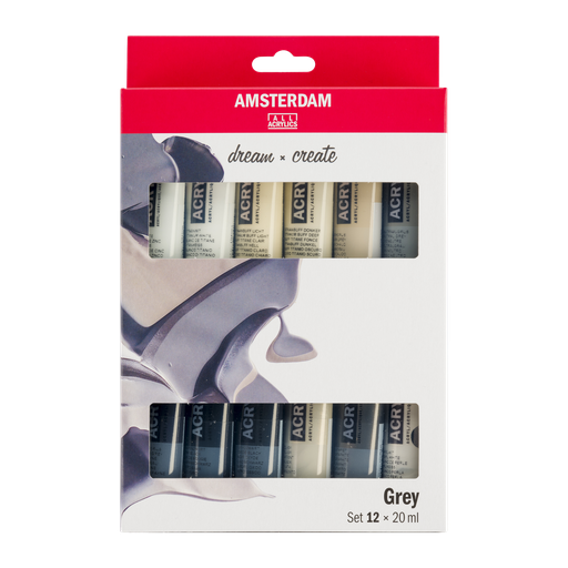 Talens Amsterdam Standard Series Acryl Grautöne Set 12 x 20 ml