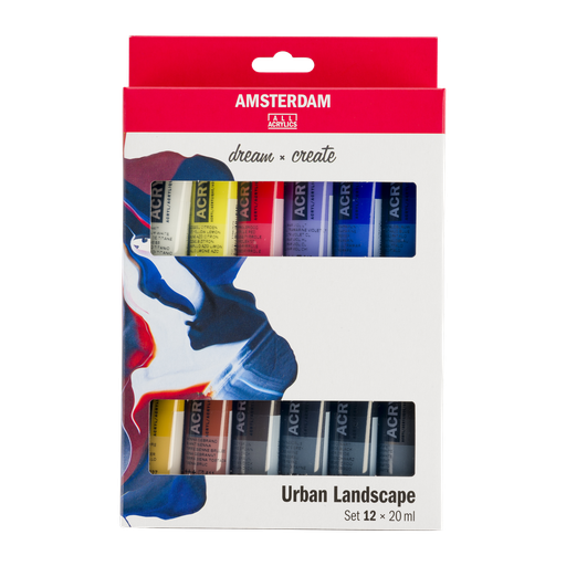 Talens Amsterdam Standard Series Acryl Urbane Landschaftsfarben Set 12 x 20 ml