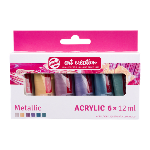 Talens Talens Art Creation Acrylfarbe Set Metallic | 6 x 12 ml