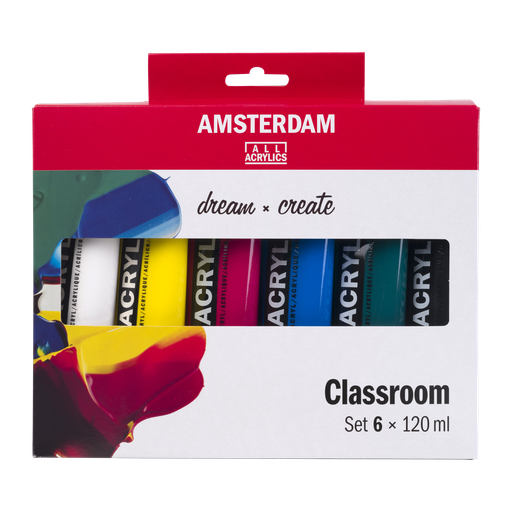 Talens Amsterdam Standard Series Acryl Classroom Set 6 x 120 ml