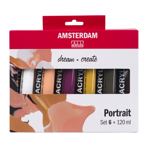 Amsterdam Standard Series Acryl Portraitfarben Set 6 x 120 ml