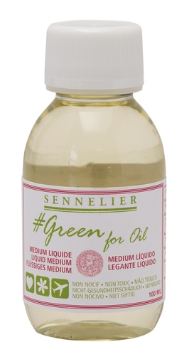 Sennelier Flüssiges Malmittel 100ml - # GREEN FOR OIL