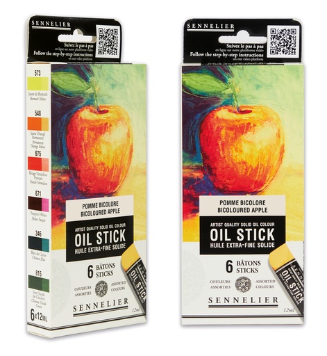 Sennelier Set von 6 Mini Ölsticks Stillleben