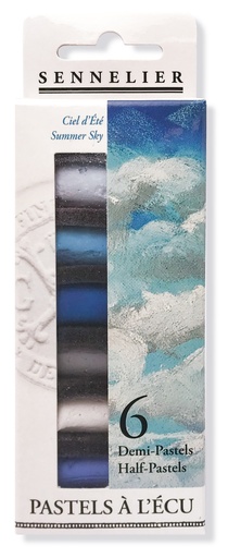 Sennelier Etui mit 6 ½ Softpastellen ECU - Sommerhimmel
