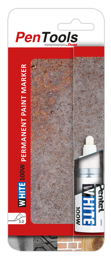 Pentel Marker 3,0mm-6,0mm Keilspitze weiß 